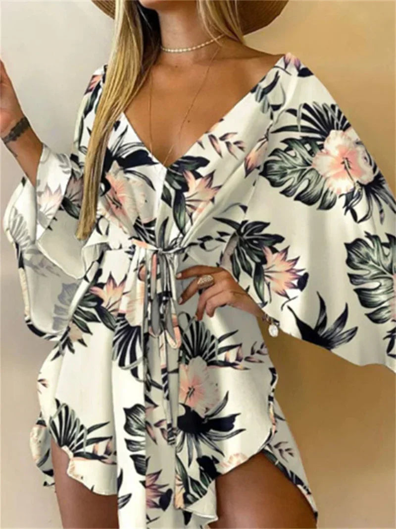 Edelie™ | Floral Boho Mini Dress