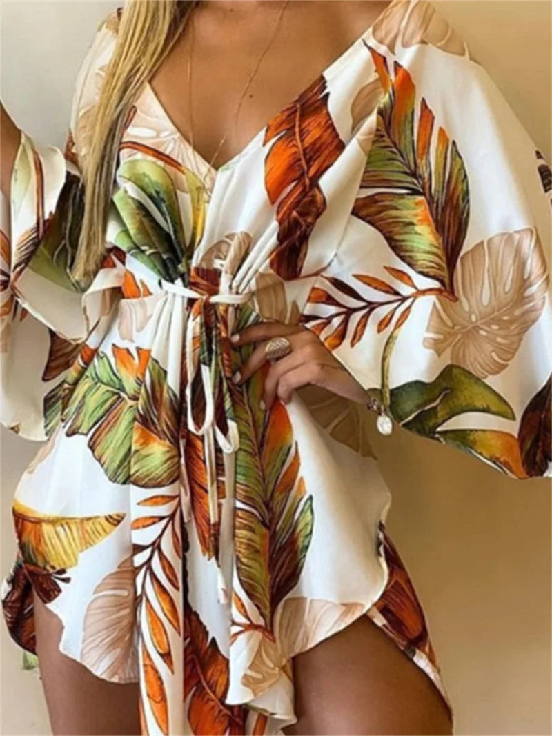 Edelie™ | Floral Boho Mini Dress