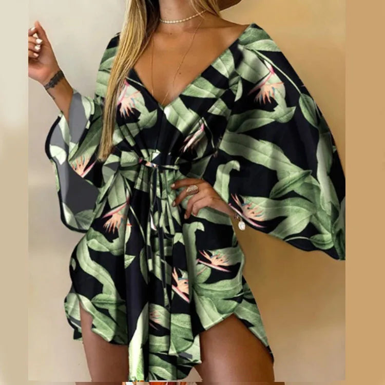Edelie™ | Floral Boho Mini Dress