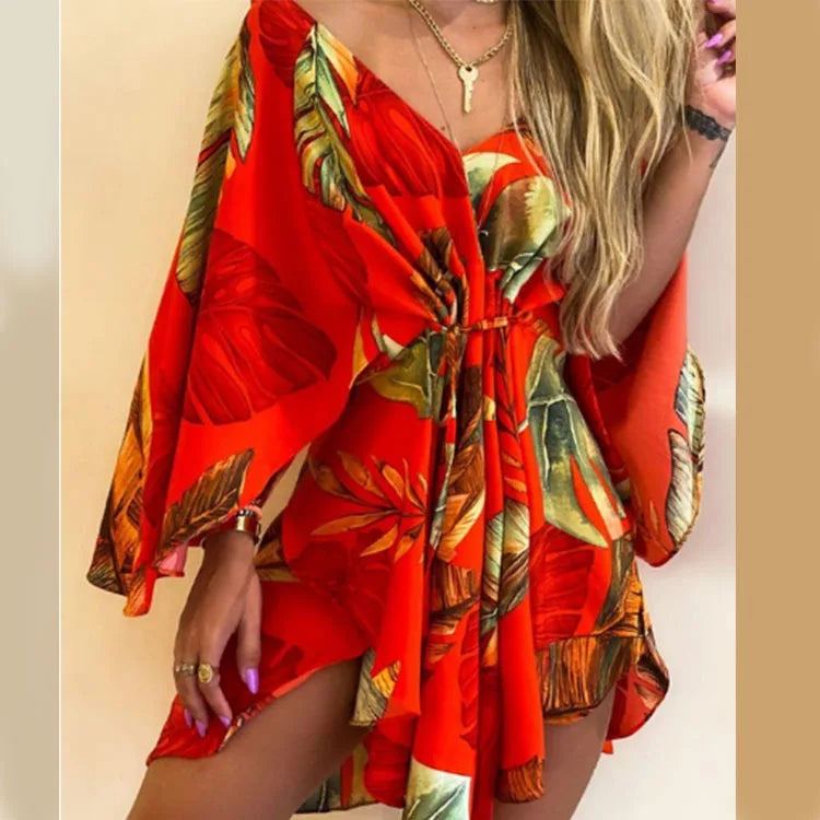 Edelie™ | Floral Boho Mini Dress