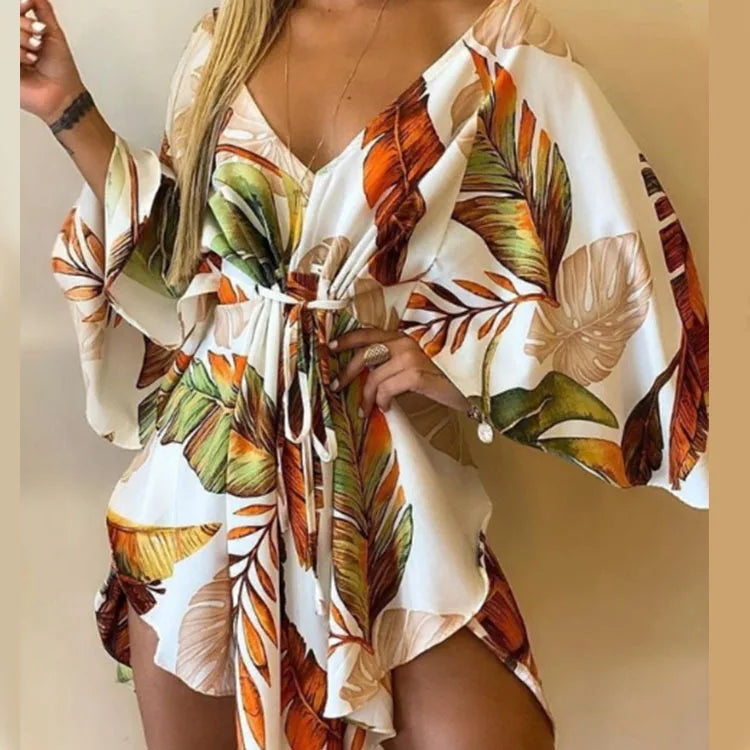 Edelie™ | Floral Boho Mini Dress