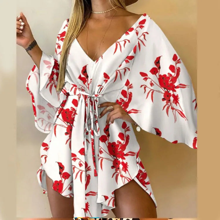 Edelie™ | Floral Boho Mini Dress