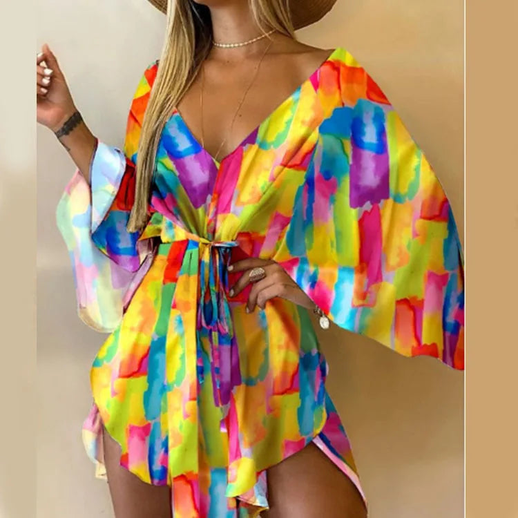 Edelie™ | Floral Boho Mini Dress