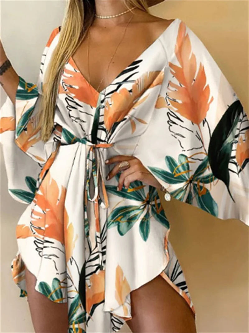 Edelie™ | Floral Boho Mini Dress