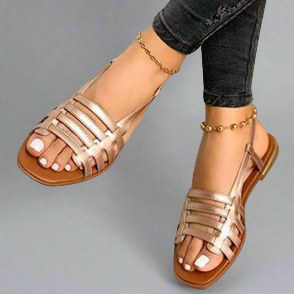 INELYA™ | HANDCRAFTED GLADIATOR SANDALS IN PREMIUM MATERIALS