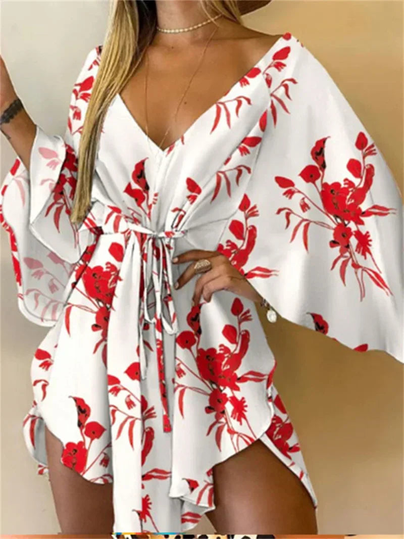 Edelie™ | Floral Boho Mini Dress