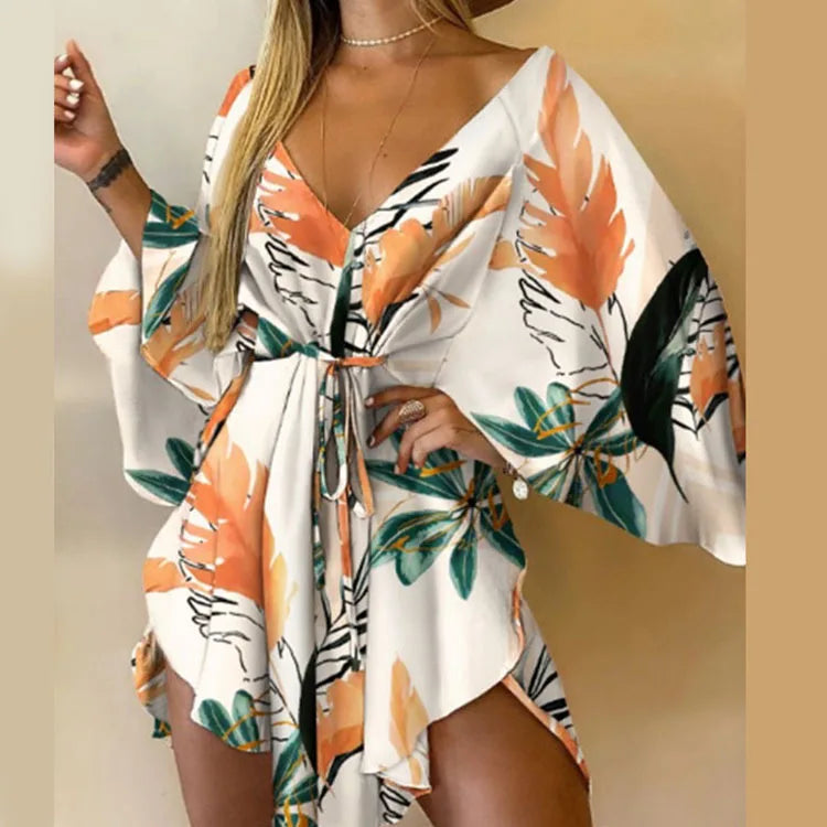 Edelie™ | Floral Boho Mini Dress