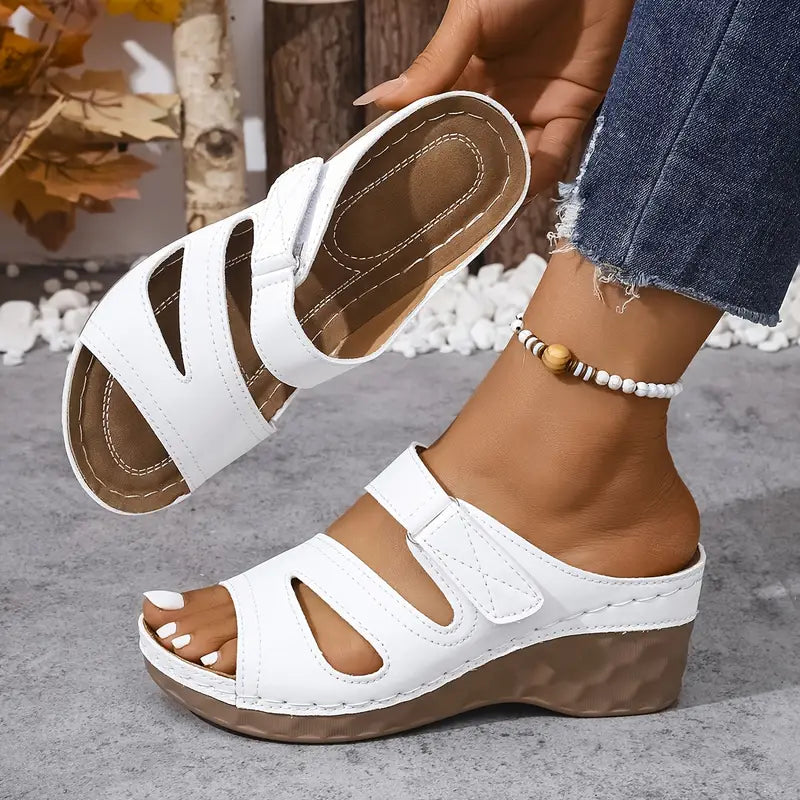 RAVELLEA™ | ELEGANT WEDGE SLIP-ON SANDALS