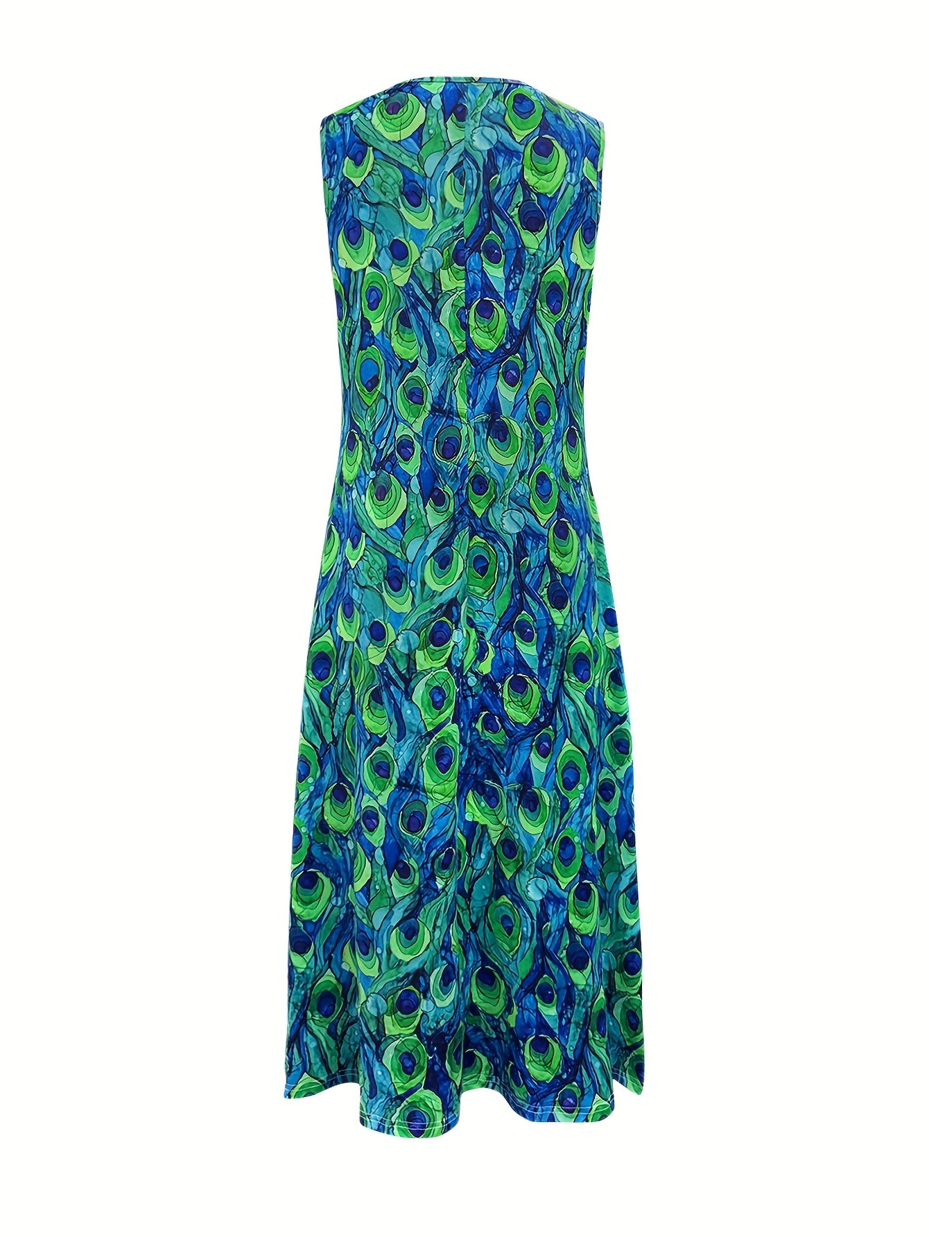 Celina™ | Watercolour Peacock Dress