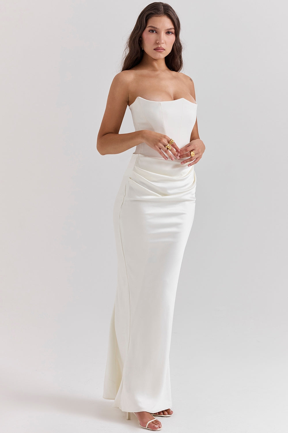 CAELINA™ | STRAPLESS CORSET DRESS FOR MODERN ELEGANCE