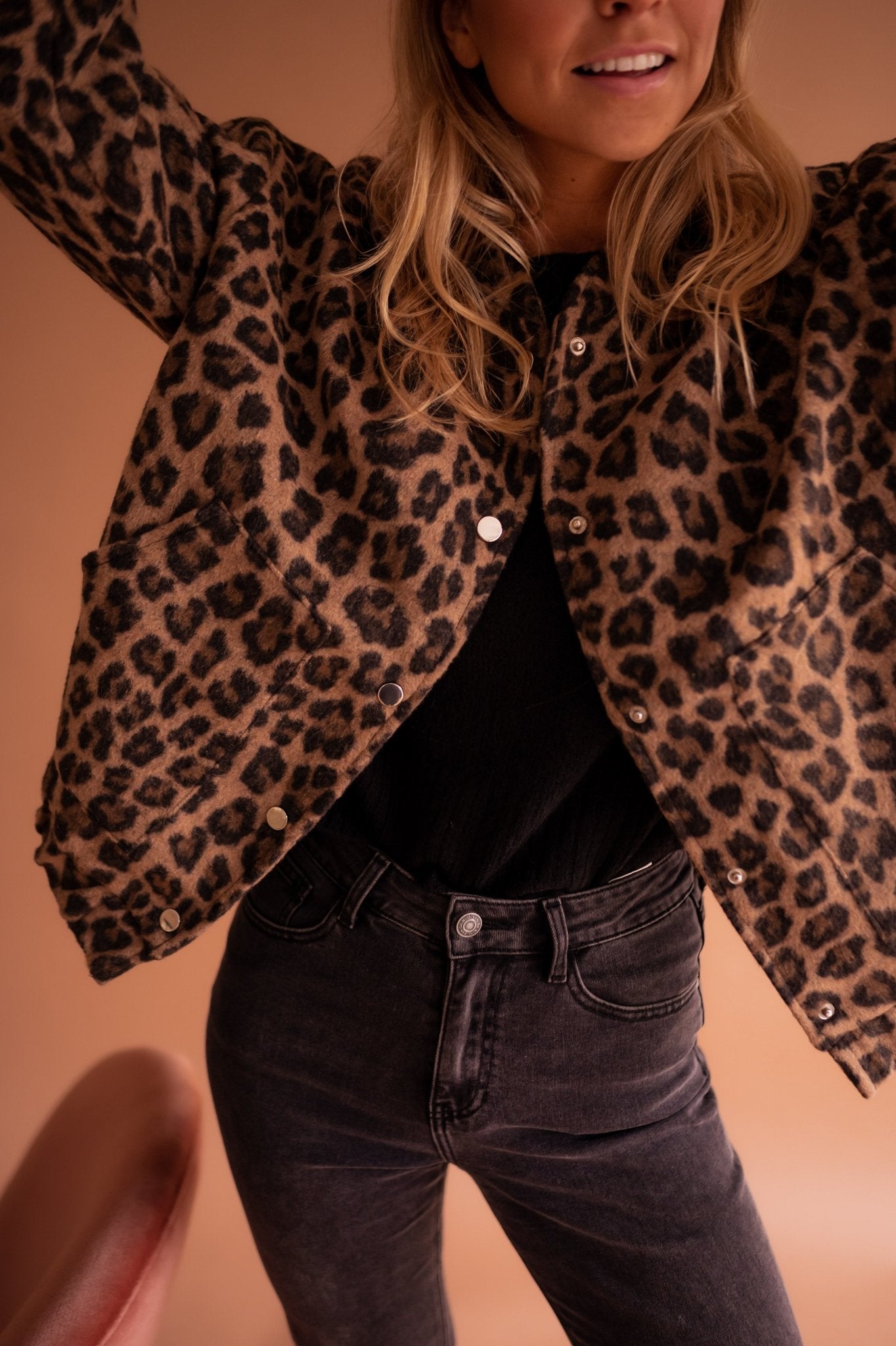 VIOLET | LEOPARD PRINT JACKET