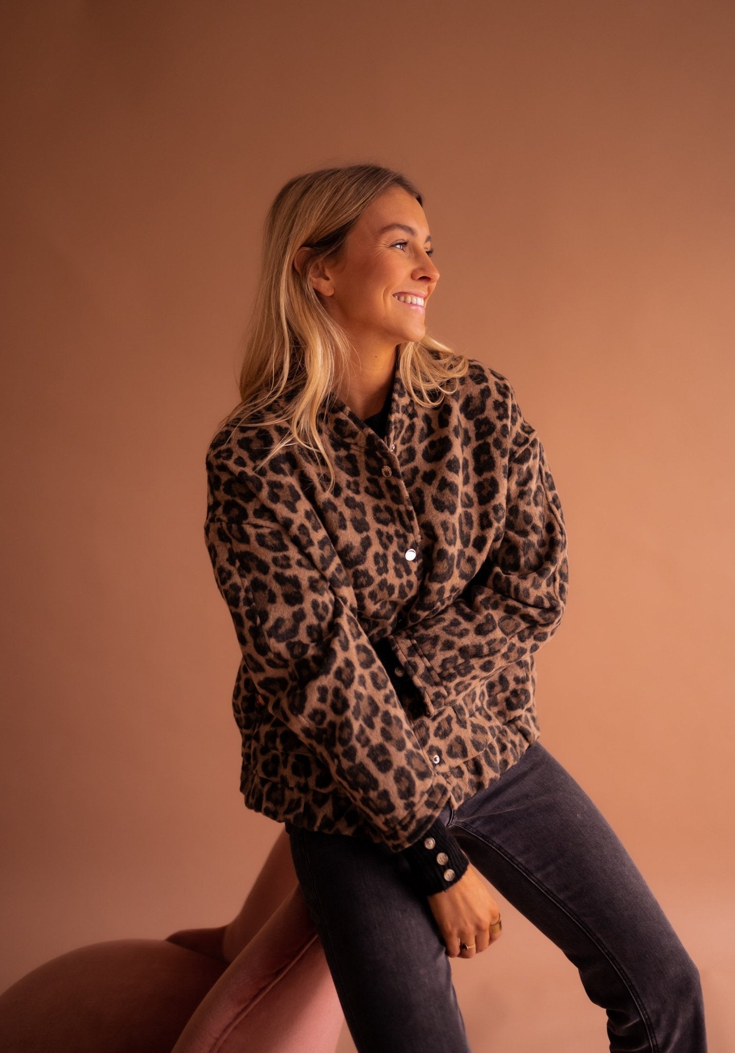 VIOLET | LEOPARD PRINT JACKET