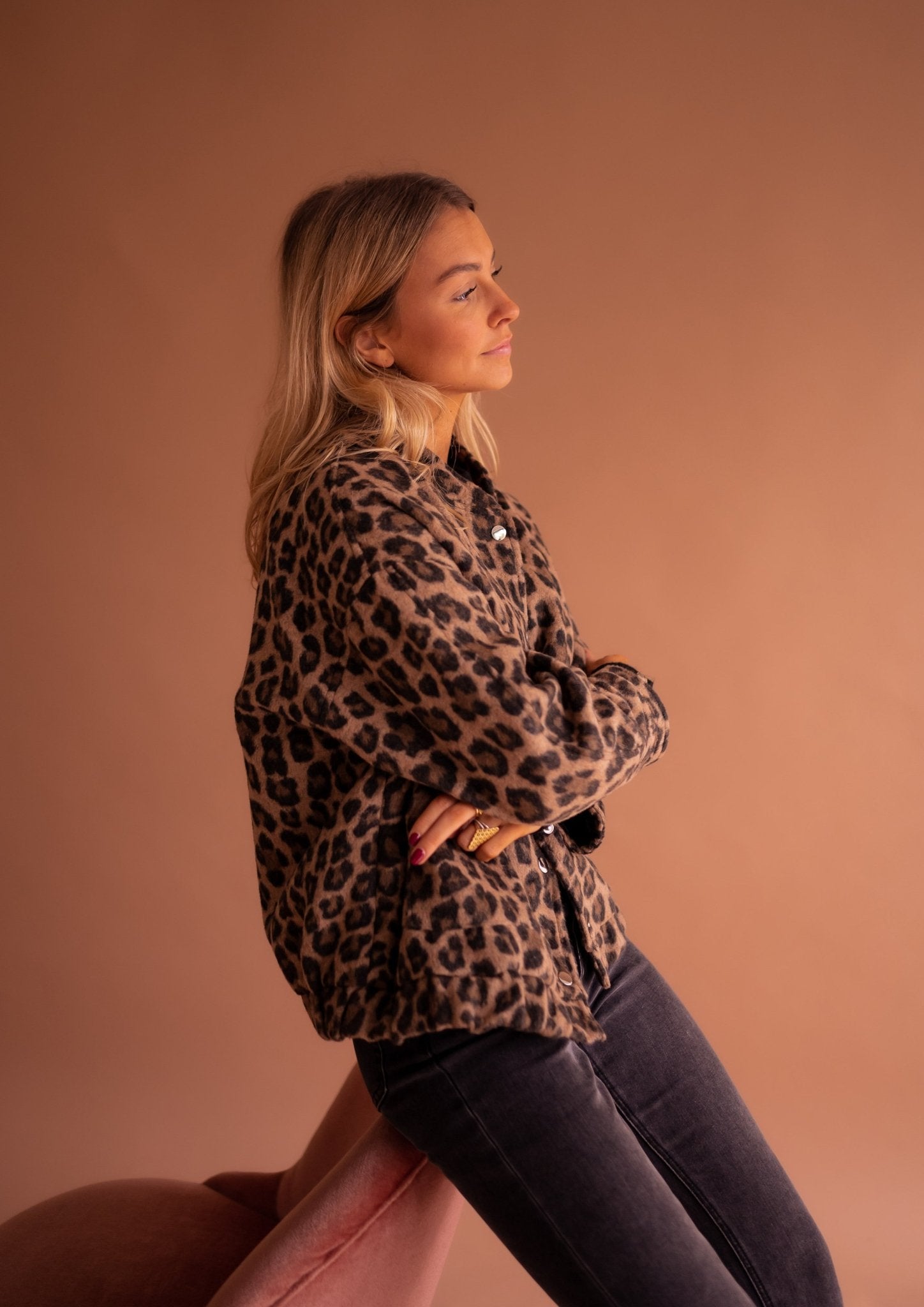 VIOLET | LEOPARD PRINT JACKET