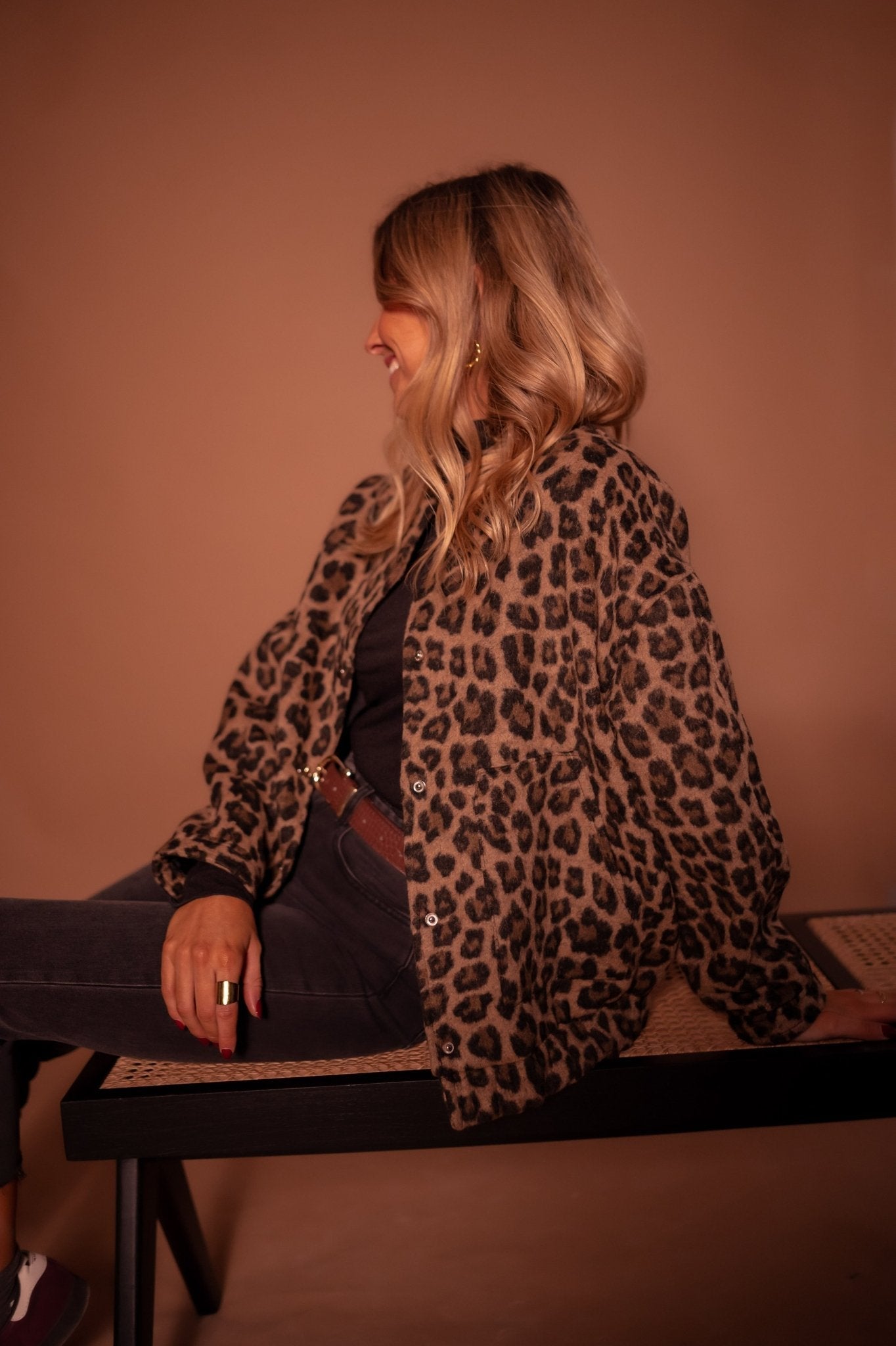 VIOLET | LEOPARD PRINT JACKET