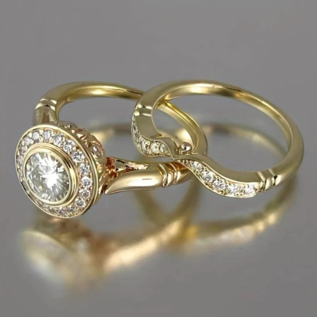 Angelique Vintage Ring with Cut Zirconia