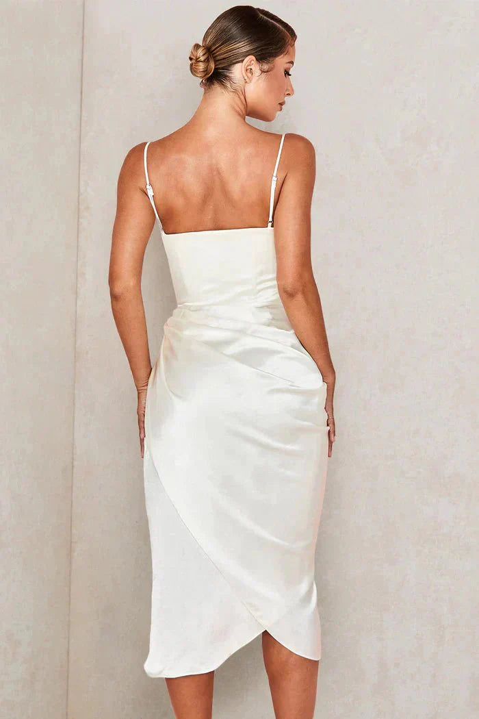 GISELLE | SILK CORSET MAXI DRESS
